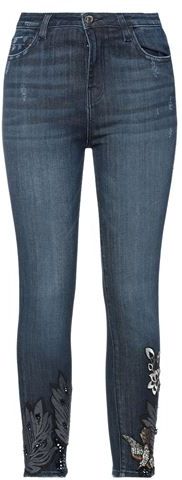 Donna Pantaloni jeans Blu 27 93% Cotone 5% Poliestere 2% Elastan
