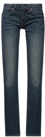 Donna Pantaloni jeans Blu 24W-32L 98% Cotone organico 2% Elastan