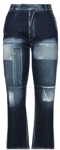 Donna Pantaloni jeans Blu 40 100% Cotone