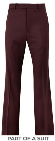 Uomo Pantalone Bordeaux 46 63% Poliestere 34% Viscosa 3% Elastan