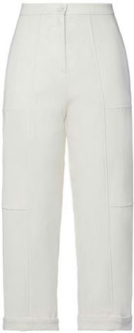 Donna Pantalone Avorio 42 96% Cotone 4% Elastan