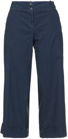 Donna Pantaloni cropped Blu scuro 44 100% Cotone