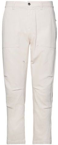 Uomo Pantalone Bianco 33 98% Cotone 2% Elastan