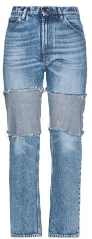 Donna Pantaloni jeans Blu 38 100% Cotone