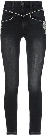 Donna Pantaloni jeans Nero 26 97% Cotone 3% Elastan