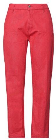 Donna Pantaloni jeans Rosso 28 91% Cotone 9% Elastomultiestere