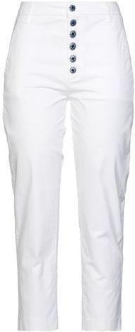 Donna Pantalone Bianco 26 96% Cotone 4% Elastan