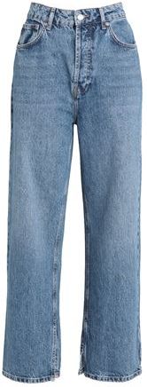 Donna Pantaloni jeans Blu 24W-30L 100% Cotone