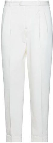 Uomo Pantalone Avorio 36 100% Cotone