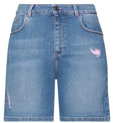 Donna Shorts jeans Blu 25 98% Cotone 2% Elastan