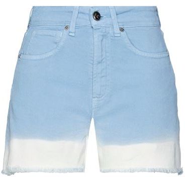 Donna Shorts jeans Celeste 26 98% Cotone 2% Elastan