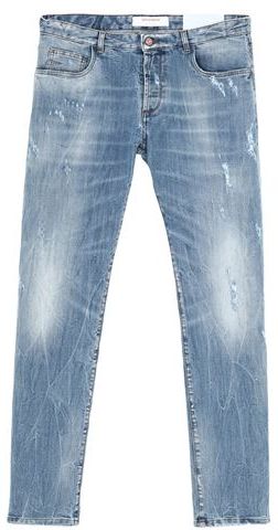 Uomo Pantaloni jeans Blu 44 98% Cotone 2% Elastan