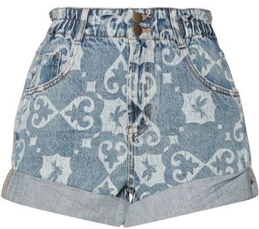 Donna Shorts jeans Blu 27 100% Cotone