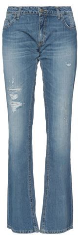 Donna Pantaloni jeans Blu 26 100% Cotone