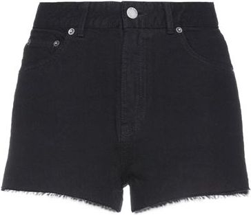Donna Shorts jeans Nero 26 100% Cotone