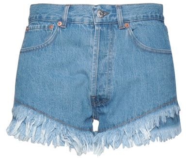 Donna Shorts jeans Blu 27 100% Cotone