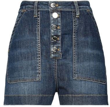 Donna Shorts jeans Blu L 98% Cotone 2% Elastan