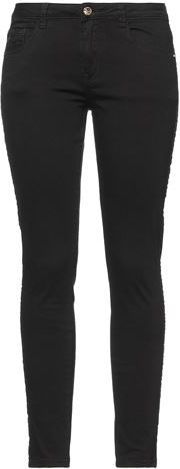 Donna Pantaloni jeans Nero 26 98% Cotone 2% Elastan