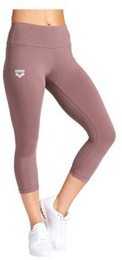 Donna Leggings Marrone M Cotone