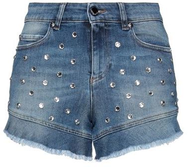 Donna Shorts jeans Blu 36 98% Cotone 2% Elastan