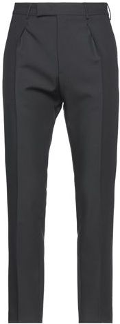 Uomo Pantalone Nero 52 100% Lana Vergine