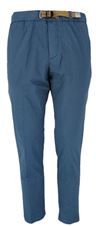 Uomo Pantalone Azzurro 48 Cotone