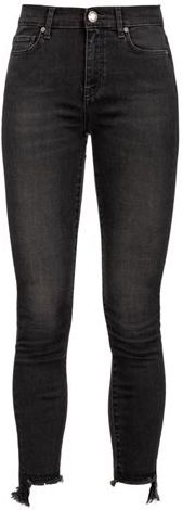 Donna Pantaloni jeans Nero 24 83% Cotone 14% Poliestere 3% Elastan