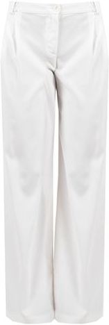 Donna Pantalone Bianco 38 Poliestere