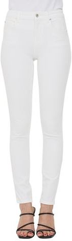 Donna Pantaloni jeans Bianco 27 Cotone