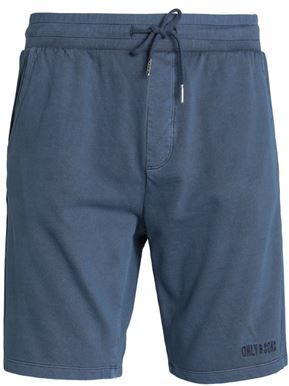 Uomo Shorts e bermuda Blu scuro M 100% Cotone