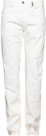 Uomo Pantalone Bianco 35 98% Cotone 2% Elastan