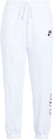 Donna Pantalone Bianco M 80% Cotone 20% Poliestere