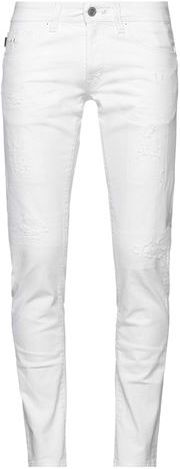 Uomo Pantaloni jeans Bianco 32 97% Cotone 3% Elastan