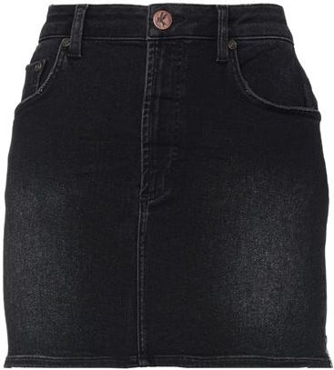 Donna Gonna jeans Nero 26 97% Cotone 3% Elastan