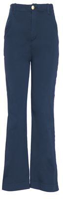 Donna Pantalone Blu scuro 38 Cotone