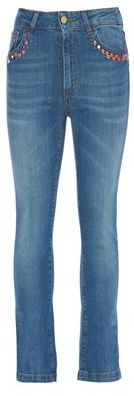 Donna Pantaloni jeans Blu 28 Cotone