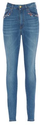 Donna Pantaloni jeans Blu 25 Cotone