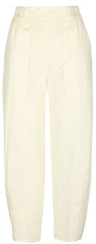 Donna Pantalone Bianco 38 Cotone