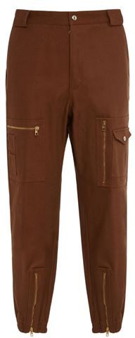 Uomo Pantalone Marrone 46 Cotone