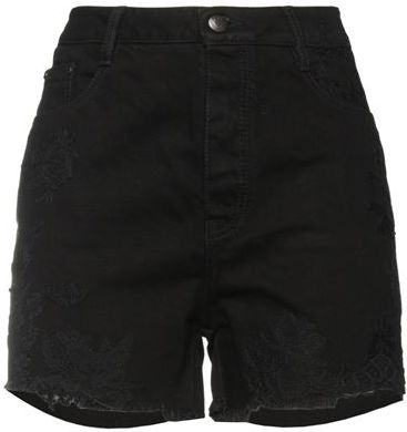 Donna Shorts jeans Nero 38 100% Cotone