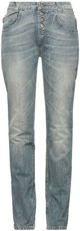 Donna Pantaloni jeans Blu 26 100% Cotone