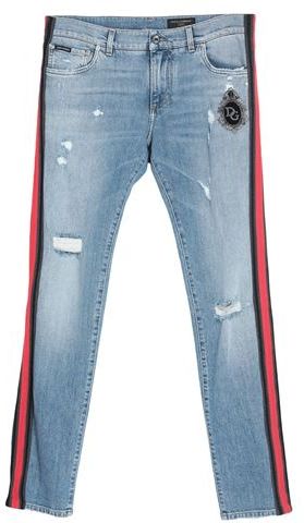 Uomo Pantaloni jeans Blu 44 98% Cotone 2% Elastan Ottone Seta Vetro