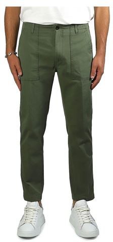 Uomo Pantaloni jeans Verde 35 Cotone