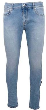 Uomo Pantalone Blu 32W-32L 99% Cotone Pima 1% Elastan