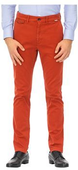Uomo Pantalone Rosso 46 Cotone