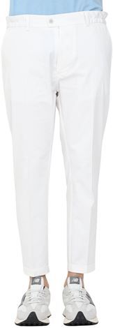 Uomo Pantalone Bianco 44 Cotone