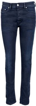 Donna Pantalone Blu scuro 27W-32L 99% Cotone Pima 1% Elastan