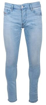 Uomo Pantalone Azzurro 27W-32L 95% Cotone Pima 4% Poliestere 1% Elastan