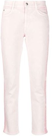 Donna Pantaloni jeans Rosa chiaro 26 Cotone