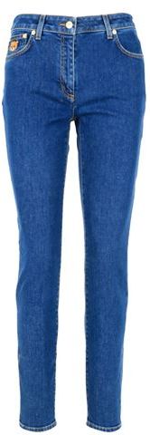 Donna Pantaloni jeans Celeste 40 Cotone